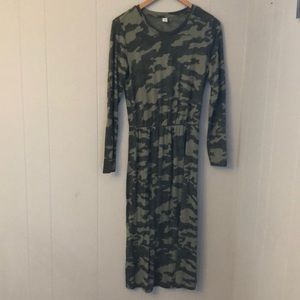 Camo Midi Dress